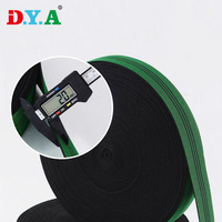 Sangle personnalisée 5 cm en polyester vert rayé élastique pour meubles, canapé, coussin, dossier, ceinture