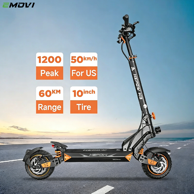 Heavy Duty Offroad Electric Scooter Big Wheel Dual Shock Absorption Stable for Outdoor Adventure