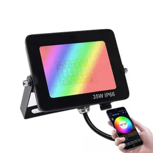 35 Вт 50 Вт RGB RGBW отражатель управления приложением Светодиодный отражатель прожектора светодиодный неоновый