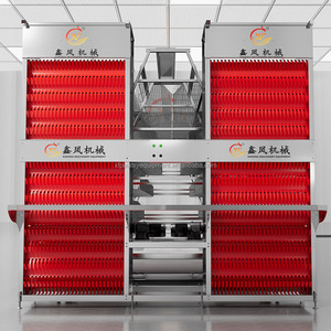 Équipement <span class=keywords><strong>d</strong></span>'élevage <span class=keywords><strong>de</strong></span> poulets automatique complet <span class=keywords><strong>de</strong></span> type A à 4 niveaux, cage en batterie galvanisée à chaud avec courroie <span class=keywords><strong>de</strong></span> nettoyage automatique du fumier - Product Image 3