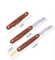 Couteau de greffage professionnel pliable en acier inoxydable spécial pour le jardinage