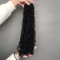 Funmi para Pixie Curl High-End 12A Grado Super Double Drawn Virgen Cutícula Alineada Paquetes de cabello brasileño Color natural crudo
