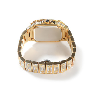 <span class=keywords><strong>Montre</strong></span> à quartz pour <span class=keywords><strong>homme</strong></span> tendance vintage hip-hop, motif épines, carrée, entièrement sertie de diamants, 45 mm, mouvement japonais MIYOTA <span class=keywords><strong>Citizen</strong></span> - Product Image 5