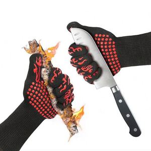 Las Mejores Guantes de Cocina Resistentes al Calor para Barbacoa, Guantes de Silicona para Horno y Microondas - Product Image 2
