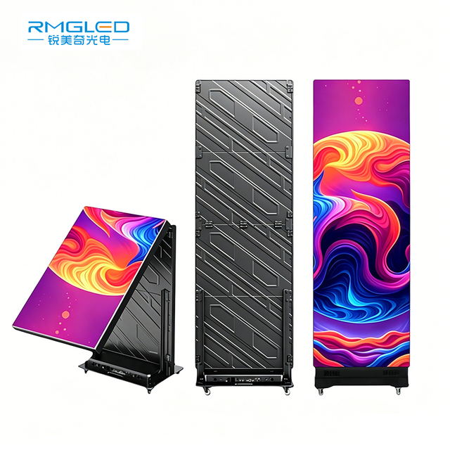 Foldable LED Poster Screen Digital Commercial Indoor High Resolution Anti-Glare Aluminum Alloy Shopping Mall Visual Display
