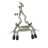 Échappement Catback Z Pipe pour BMW G8X (G80 M3, G82/G83 M4) et G87 M2 avec tuyaux d'échappement à longueur égale et embouts en fibre de carbone