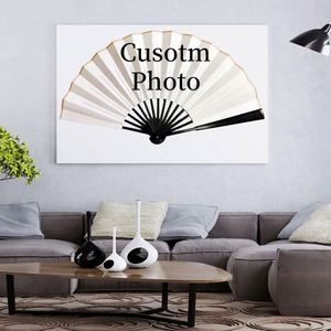 Éventail pliant personnalisé avec logo photo, design créatif en bambou, léger, pour fêtes, soirées, festivals, spectacles, promotion commerciale - Product Image 5