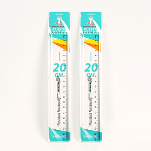 Xinwanrun Righello Pieghevole Trasparente in Plastica da 15cm, Scala Centimetrica e in <span class=keywords><strong>Pollici</strong></span>, Strumento di Misurazione Promozionale per Studenti - Product Image 2