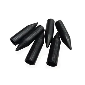 Nouveau style 79mm noir Soft PE protection embout pointu pour poteaux de jardin