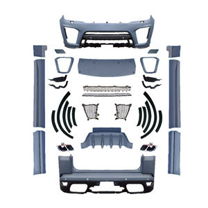 Nueva Actualización de ventas de fábrica, Kits de carrocería de estilo <span class=keywords><strong>SVR</strong></span>, parachoques trasero delantero, faldas laterales, Plug Play para deporte - Product Image 1