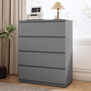 Tủ ngăn kéo bán buôn, nội thất phòng ngủ bằng gỗ sồi, tủ góc đựng đồ, bộ tủ quần áo màu trắng cho phòng khách - Product Image 2