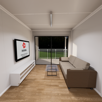 Maison conteneur extensible de luxe 20ft 40ft, préfabriquée modulaire détachable, alimentée à l'énergie solaire, avec 3 chambres pour habitation ou hôtel