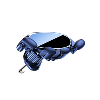 Support de téléphone portable universel réglable à rotation 360 degrés pour grille d'aération de voiture, support de téléphone de voiture à gravité