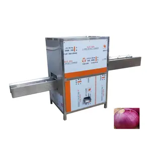 Hot Sale Stainless Steel Root Cutter Onion Peeler Automatic Onion Root and Head Cutting Machine