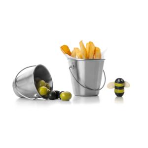 Cubo de acero inoxidable - cubo de 7,50 cm, ideal para almacenamiento, resistente, fácil de limpiar y duradero, perfecto para - Product Image 2