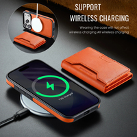 Étui portefeuille magnétique détachable pour iPhone 17/17 Pro/17 Air/17E avec porte-cartes et chargement sans fil