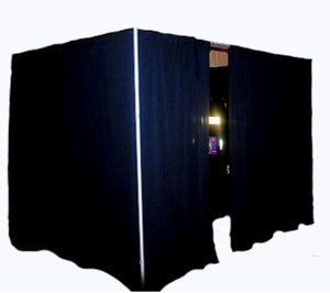 Tubo de fotografía de perfil bajo de 6 pies de estilo Simple ESI y soporte de cortina elegantes banquetes y fiestas decoraciones de boda telón de fondo - Product Image 1