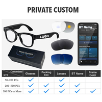 Lunettes Intelligentes IA M02 Ultra Personnalisées avec Caméra 8MP, Enregistrement Audio et Vidéo 4K, Traduction, Assistant IA et Étui de Recharge
