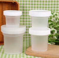 Récipients d'Emballage Alimentaire 100ml 300ml 500ml pour Crème Glacée Yaourt Panna Cotta Jetables Boîtes et Pots en Plastique Coupes à Mousse Gâteaux Desserts avec Couvercle