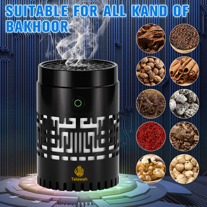 Offre Spéciale Brûleur d'Encens Électrique en Métal Bakhoor Arabe Oud Rechargeable USB avec Haut-Parleur <span class=keywords><strong>Coran</strong></span> <span class=keywords><strong>MP3</strong></span> pour Voiture - Product Image 6