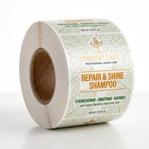 Etiquetas Cosméticas Transparentes Personalizadas de Alta Gama, con Estampado Dorado en Caliente, Resistentes al Agua, de Vinilo Transparente, Anti-rayaduras, para Productos de Belleza - Product Image 2