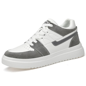 Men's Casual High-top Sneakers and Leather Shoes, Summer Breathable <b>Insoles</b>, <b>Increase</b> the <b>Height</b> of the Real Leather Upper - Product Image 5