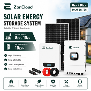 ระบบสำรองไฟบ้านแบบแยกส่วน ซ้อนกันได้ ใช้พลังงานแสงอาทิตย์แบบไฮบริด 8kW 10kW แบตเตอรี่ลิเธียม IP65 อินเวอร์เตอร์ รับประกัน 25 ปี สำหรับไฟฉุกเฉิน - Product Image 1