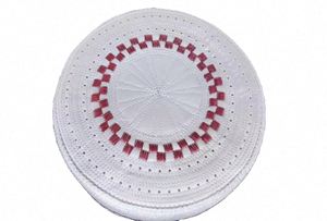 Nouveaux chapeaux de prière islamiques pour hommes, bonnets musulmans tricotés Taqiyah Takkhe respirants, rayés, quatre saisons, design gaufré, pour la prière (Namaz) - Product Image 2