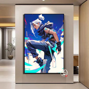 Ensemble d'art mural Valorant en 3 pièces - Impressions encadrées vibrantes de Killjoy, Jett et Raze pour salles de jeux et fans d'e-sport - Product Image 6