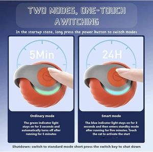 Jouet interactif intelligent pour chat USB 360°, très vendu °   Jouets pour chats à bille roulante automatique, balles mobiles qui bougent et se déplacent pour chiens - Product Image 3