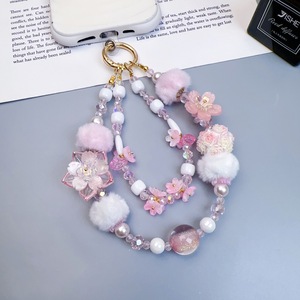 Chaîne <span class=keywords><strong>de</strong></span> <span class=keywords><strong>téléphone</strong></span> portable en cristal, chaîne à perles haut <span class=keywords><strong>de</strong></span> gamme, porte-clés <span class=keywords><strong>personnalisable</strong></span>, pendentif, chaîne à clip arrière, <span class=keywords><strong>bijoux</strong></span> pour femmes - Product Image 4