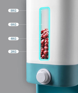 Dispensador de Arroz y Granos de Plástico, Caja de Almacenamiento para Cocina, Contenedor de Alimentos Secos a Granel, 12 kg, Venta al Por Mayor - Product Image 2