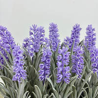 Penjualan langsung pabrik tanaman Bonsai Lavender imitasi Lavender dengan Pot bunga buatan untuk dekorasi taman penghangat rumah