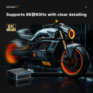Mini PC de jeu BOSGAME P3 Lite pour Ryzen 7 6800H, 32 Go de RAM DDR5, SSD PCIe 4.0x4 de 1 To, triple affichage USB4 8K, DDP vers les États-Unis - Product Image 6
