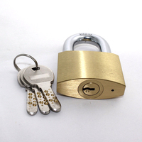 Candados de latón de alta calidad, candado de alta seguridad de 50mm con 3 Llaves de ordenador, resistente, venta al por mayor