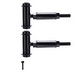 Charnières <span class=keywords><strong>de</strong></span> <span class=keywords><strong>portail</strong></span> auto-fermantes robustes et modernes pour clôture en vinyle/bois, kit <span class=keywords><strong>de</strong></span> charnières <span class=keywords><strong>de</strong></span> porte réglables <span class=keywords><strong>à</strong></span> 180° avec vis <span class=keywords><strong>de</strong></span> réglage du pivotement - Product Image 3