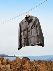 54% <span class=keywords><strong>Linen</strong></span> 44% Cotton 2% spandex Ý phong cách thời trang phù hợp với giản dị - Product Image 2