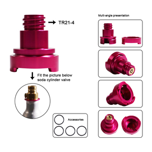 Convertidor de Cilindro de CO2 para Art Terra <span class=keywords><strong>DUO</strong></span>, Conexión Rápida, Rosado, Cilindro de 60L a Máquina de Soda TR21*4, Marcador de Tinta - Product Image 6