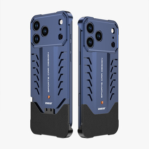 Coque de téléphone en métal anti-chute ultra-fine avec dissipation thermique, design à boucle élastique en aluminium, la plus vendue pour <span class=keywords><strong>iPhone</strong></span> 17 Pro Max - Product Image 6