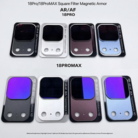 Filtre de protection ND 32 AR+AF pour iPhone 17 18 Pro Max – Protection d'objectif d'appareil photo ultra-fine à couverture intégrale avec cadre métallique