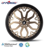 Jantes en alliage d'aluminium forgé sur mesure à deux pièces, à profil profond, 18, 19, 20, 21, 22, 24 pouces, pour voitures de luxe Mercedes AMG BMW