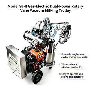 Pompe à vide rotative huile-électrique à <span class=keywords><strong>prix</strong></span> d'usine, machine à traire portable, unité <span class=keywords><strong>de</strong></span> traie facile à utiliser - Product Image 4