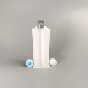 <span class=keywords><strong>Seringue</strong></span> de mélange et de distribution à deux composants vide en plastique PP blanc, type cartouche <span class=keywords><strong>1</strong></span>:<span class=keywords><strong>1</strong></span>, 50 ml, pour colle AB système B et calfeutrage dentaire - Product Image 1