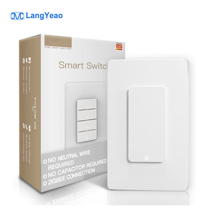 Langyeao ngôi sao Vòng loạt chúng tôi cho tuya wifi thông minh điều khiển từ xa nút thiết bị chuyển mạch Alexa Google nhà ABS Vật liệu 10A Max. current - Product Image 1