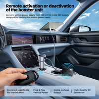 Câble d'alimentation Starlink Mini 12V 24V vers 30V avec affichage numérique à distance sans fil et chargeur de voiture double USB