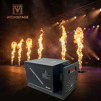 Promotion : Machine à Feu Extérieure à Tête Mobile 320W, Projecteur de Grande Flamme 8-10m, Rotation 180°, IP55, Télécommande DMX512