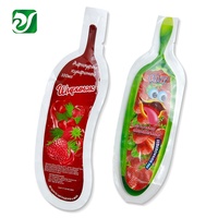 Emballage Personnaliser Pour Jus Enfants Pochette de remplissage jetable en forme de banane pour jus injecté Sacs à boissons personnalisés