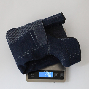 Botines Largos de Mezclilla con Parches para Mujer, Botas Altas hasta la Rodilla, Punta Redonda, Tacones Gruesos, Plataforma, Estilo Pantalón Vaquero - Product Image 6