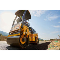 Nouvelle rouleuse vibrante à double tambour de 3 tonnes CLG6032E, compacteur d'asphalte hydraulique avec certification CE