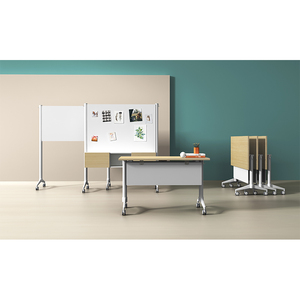 Mesas Modulares Plegables de Madera para Aula, con Ruedas Ajustables, para Salas de Conferencias, Oficinas y Capacitación - Product Image 2